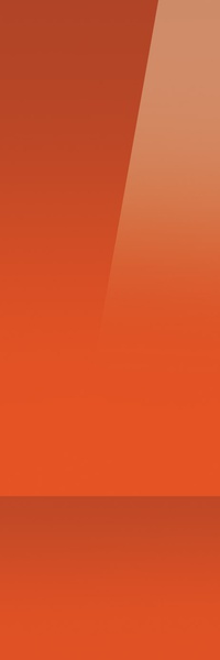 Schuifdeur in gekleurd glas - Ondoorschijnend effect Oranje